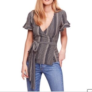 Free People Wrap Top Size M